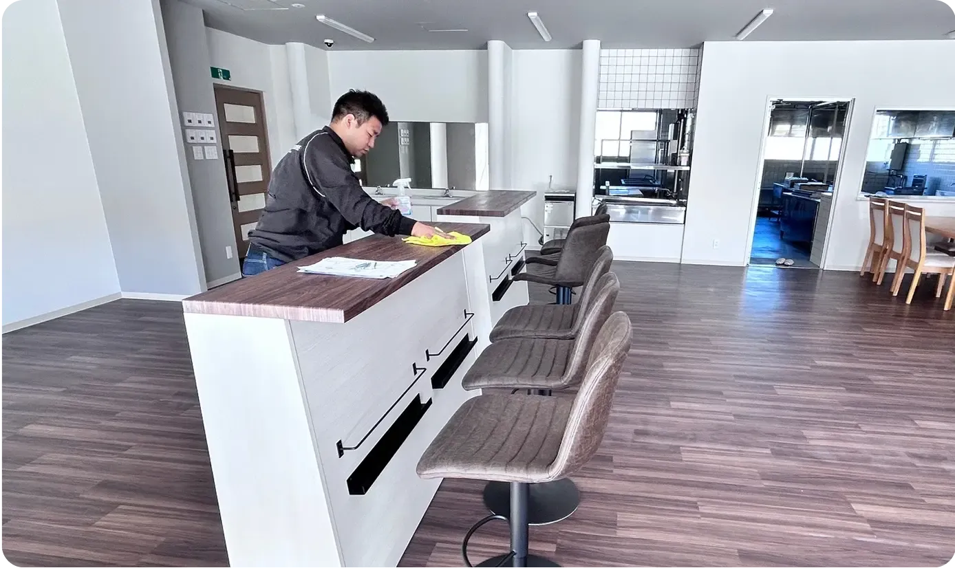 愛知県常滑市 社員寮(食堂キッチン)